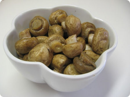 Champignon al forno, ricchi di selenio.