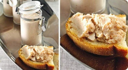 Spuma di pollo con scalogni e marsala.