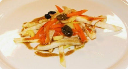 Seppie in insalata di sedano.