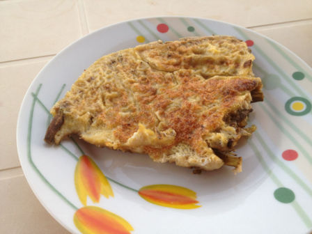 Frittata con la bamja