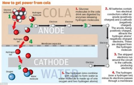 Caricare un cellulare con la Coca-Cola?