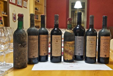 Cartoline della degustazione dei vini di Aldo Rainoldi – Organizzata e curata da Luca Gardini