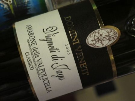 DOC Amarone della Valpolicella Classico “Vigneti di Jago” – Domini Veneti 2003 [8.8]