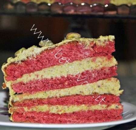Red Velvet gluten free con Buttercream al Pistacchio