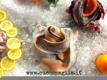 FILETTO DI PESCE SPATOLA POMODORI CONFIT FRAGOLE FRESCHE E CORIANDOLI DI BASILICO