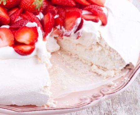 Strawberry Pavlova, Torta Pavlova alle fragole