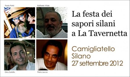 Camigliatello Silano, 27 settembre. Paolo Parisi, Gino Sorbillo, Raffaele Vitale e Pietro Lecce insieme per una serata per celebrare i sapori della Sila e la nuova dop Terre di Cosenza