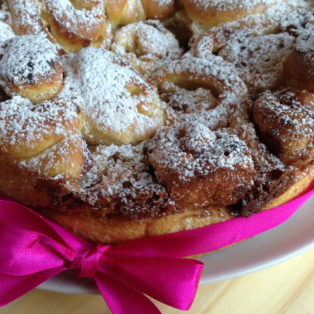 Torta di rose ai due cioccolati