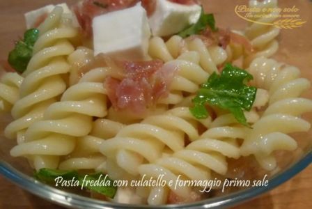 Pasta fredda con culatello e primo sale