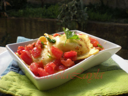 Ravioli ai carciofi e bottarga di tonno