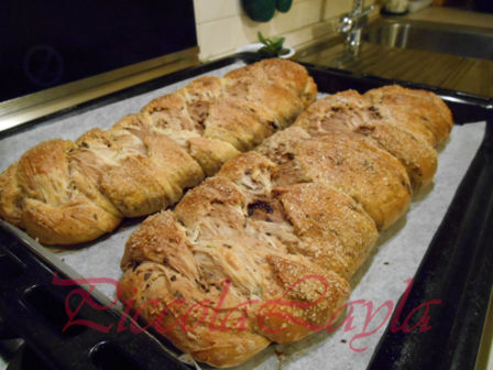 Treccia di PanBrioche con Scorza d’Arancia e Cioccolato Fondente con Pastra Madre