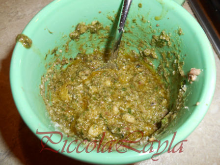 Spaghetti con Pesto alle Olive e Limone