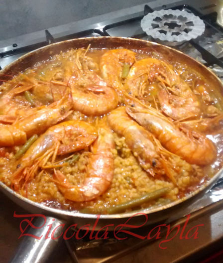 Paella Valenciana de Restorante