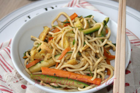 Noodles alle Verdure e Uova