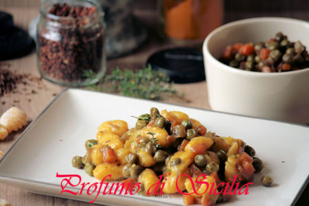 Gnocchi di Patate alla Curcuma con Ragù di Verdure