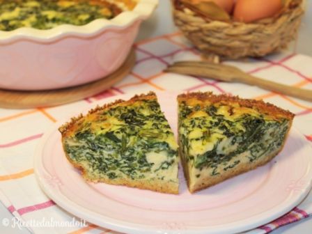 Frittata al forno con Spinaci e Formaggio