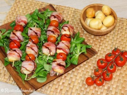 Spiedini di Scamorza e Pancetta