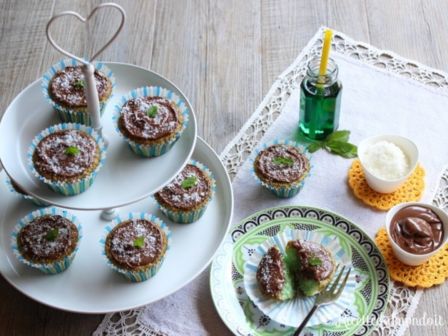 Muffin Menta, Cocco e Nutella