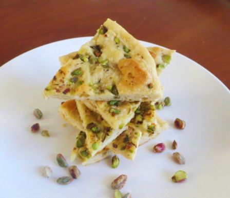 Focaccia al pistacchio