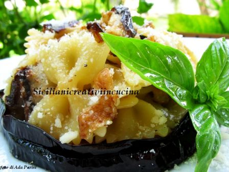 Pasta con le melanzane in bianco