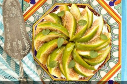 Crostata di fichi e ricotta di bufala