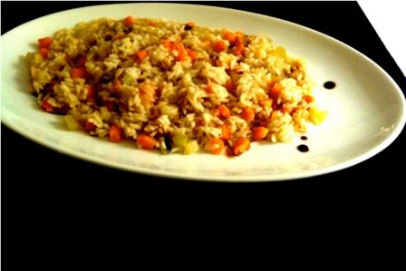 Risotto alle verdure e aceto balsamico di modena – #foodandthecity