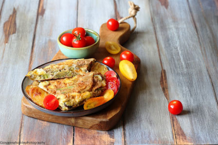 Frittata di carciofi e emmental