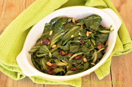 Biete piccanti con uvetta e pinoli