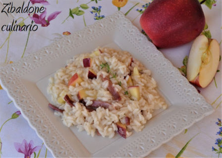 Risotto speck e mele