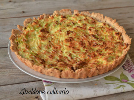 Torta salata con porri e ricotta