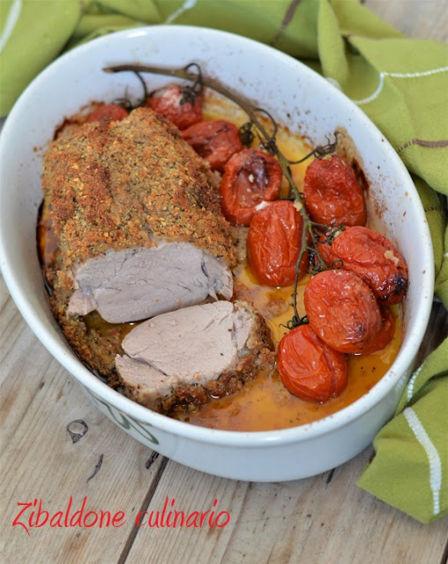 Filetto di maiale in crosta di pane aromatizzato
