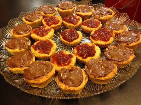Con e Senza Bimby, Crostata alla Crema di Latte di Soia al Cioccolato e Fichi e Pasticcini con Marmellata di Fragoline di Bosco e Nutella