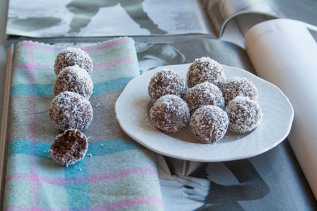 Tartufini espresso, cacao e cocco