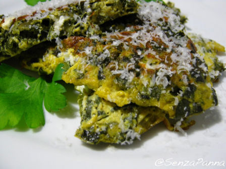 Frittata di bietole selvatiche. La ricetta del  lunedì.