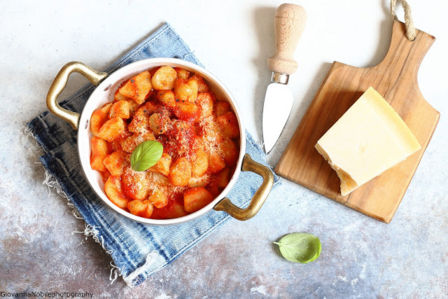 Gnocchi di patate al pomodoro e fiordilatte