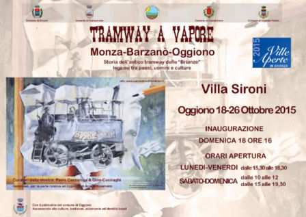 mostra itinerante a Villa Sironi – Oggiono dedicata alla tramvia a vapore