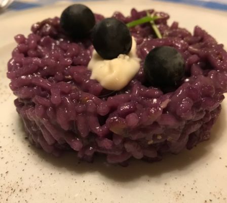 Risotto all’uva fragola