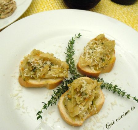 Bruschette di trippa alla veneta