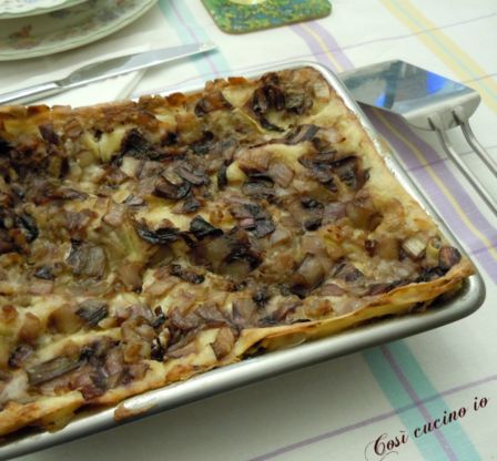 Pasticcio di radicchio tardivo e salamella