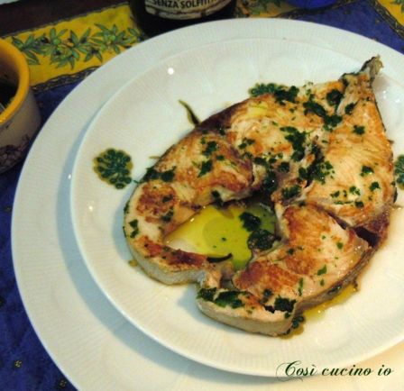 Pesce spada alla griglia all’olio e limone