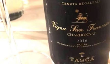 VINerdì IGP: Sicilia Chardonnay Vigna San Francesco 2016 Tenuta Tasca d’Almerita Regaleali