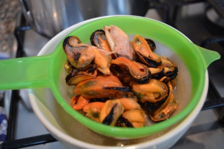 Risotto con cozze e fagioli