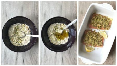 Ricetta salmone in crosta di pistacchi e mandorle, un piatto semplice ma raffinato e gustoso