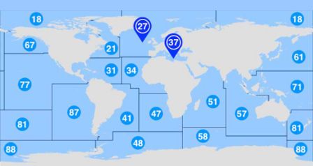 Tutte le zone di pesca FAO per evitare il pesce che arriva da Fukushima